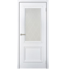 Бергамо-4: Цвет: Белый, Вид двери: Стеклянная (ДО)