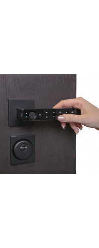 Умная электронная дверная ручка с отпечатком пальца модель Smart lock T888 Черная Умная электронная дверная ручка с отпечатком пальца модель Smart lock T888 Черная