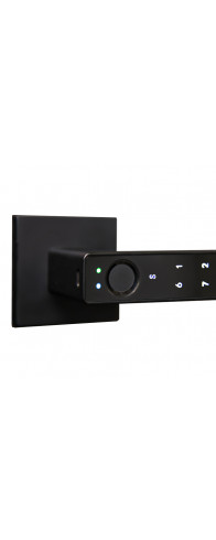 Умная электронная дверная ручка с отпечатком пальца модель Smart lock T888 Черная Умная электронная дверная ручка с отпечатком пальца модель Smart lock T888 Черная
