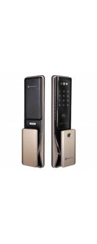 Умный дверной замок с ручкой Solity GP-6000BAK Champagne Gold, Face-ID Умный дверной замок с ручкой Solity GP-6000BAK Champagne Gold, Face-ID