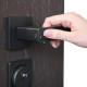 Умная электронная дверная ручка с отпечатком пальца модель Smart lock T888 Черная