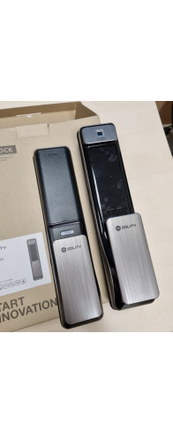 Врезной электронный дверной замок Solity GSP-2000BK Dark Silver с отпечатком пальца Врезной электронный дверной замок Solity GSP-2000BK Dark Silver с отпечатком пальца