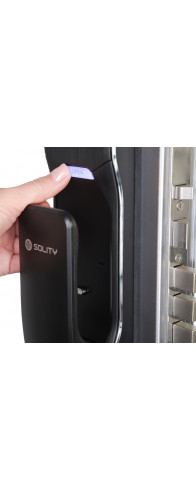 Электронный дверной замок Solity GP-3000BK BLACK с отпечатком пальца Электронный дверной замок Solity GP-3000BK BLACK с отпечатком пальца