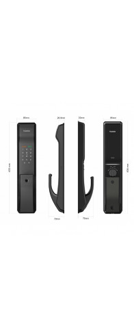 Врезной электронный дверной замок Kaadas K9-5W Black с отпечатком пальца Врезной электронный дверной замок Kaadas K9-5W Black с отпечатком пальца