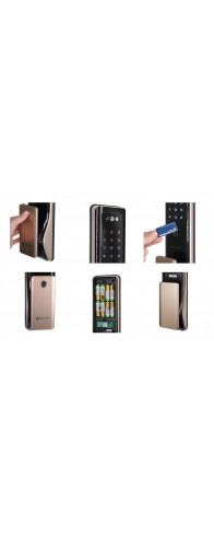 Умный дверной замок с ручкой Solity GP-6000BAK Champagne Gold, Face-ID Умный дверной замок с ручкой Solity GP-6000BAK Champagne Gold, Face-ID