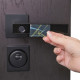 Умная электронная дверная ручка с отпечатком пальца модель Smart lock T888 Черная