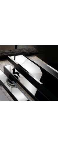 Арт. 125х35 Glass Facet Premium Black, L-700 мм Арт. 125х35 Glass Facet Premium Black, L-700 мм