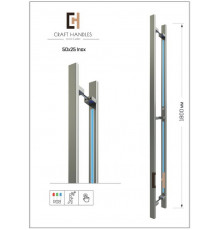 Арт. 50х25 Inox Premium , L-1800 мм