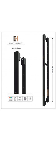 Арт. 56х27 Glass Premium + Dircode, L-1800 мм Арт. 56х27 Glass Premium + Dircode, L-1800 мм