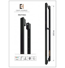 Арт. 56х27 Glass Premium + Dircode, L-1800 мм