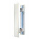 Арт. 125х35 Glass Facet Premium White, L-700 мм