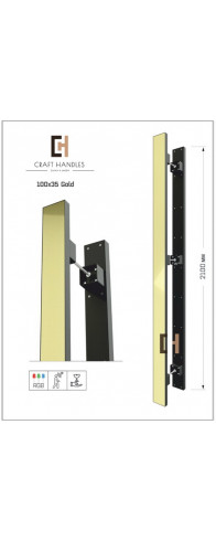 Арт. 100х35 Gold Premium Sensor, L-2100 мм Арт. 100х35 Gold Premium Sensor, L-2100 мм