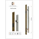 Арт. 70х35 Inox Oak Premium + Dircode, L-1400мм