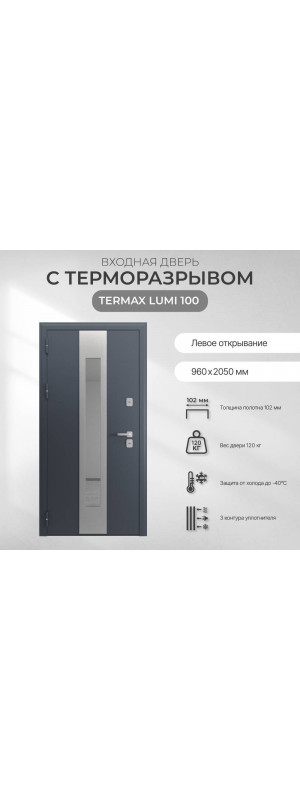 Входные двери Termax Lumi 100