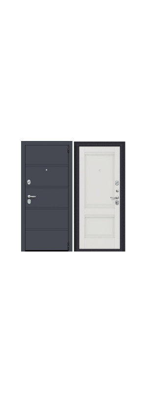 Дверь входная Porta R-3 8/K42 Graphite Pro/Alaska/Nardo Grey