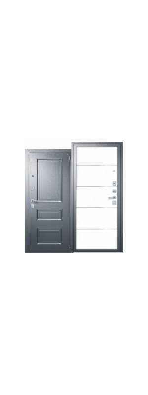 Дверь входная Porta R-4 403/П50 Букле Графит /Super White IMP-6