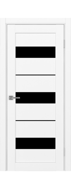 Межкомнатная дверь Парма_426.122.40  Белый снежный LACчерный 400x2000 мм