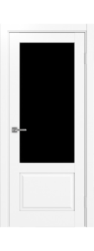 Межкомнатная дверь Тоскана_640.21.40  Белый снежный LACчерный 400x2000 мм