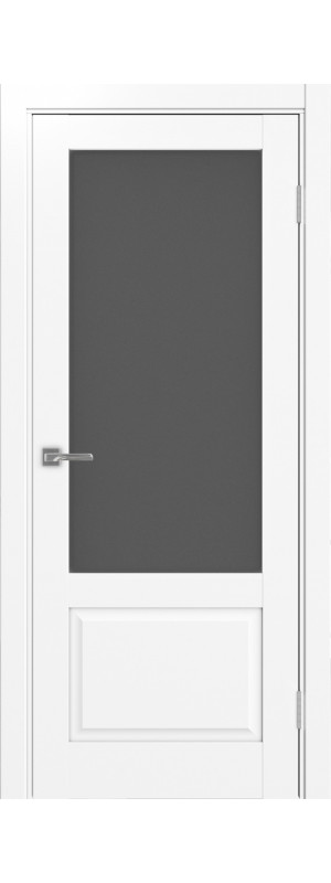 Межкомнатная дверь Тоскана_640.21.40  Белый снежный Графит матовое 400x2000 мм