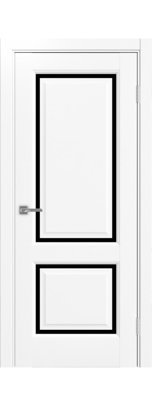 Межкомнатная дверь Тоскана_Neo_602С.2121.90  Белый снежный LACчерный 900x2000 мм