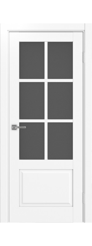 Межкомнатная дверь Тоскана_641.2221.80  Белый снежный Графит матовое 800x2000 мм