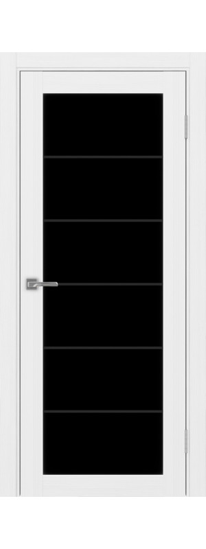Межкомнатная дверь Турин 501АССSB.2.70  Белый лёд LACчерный 700x2000 мм