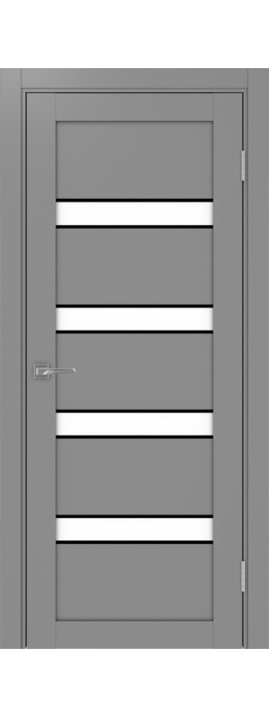 Межкомнатная дверь Турин 505AПCSB.12.40  Серый LACбелый 400x2000 мм