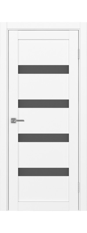 Межкомнатная дверь Турин 505.12.40  Белый снежный Графит матовое 400x2000 мм