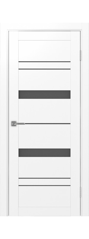 Межкомнатная дверь Турин 562.12.40  Белый снежный Графит матовое 400x2000 мм