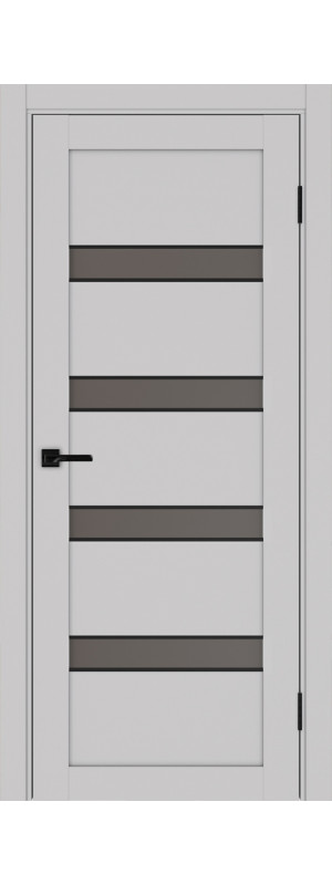 Межкомнатная дверь Турин 505AПC молдинг SB.12.40  Пепельный Бронза матовое 400x2000 мм