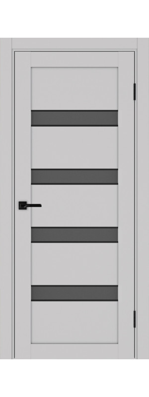 Межкомнатная дверь Турин 505AПC молдинг SB.12.40  Пепельный Графит матовое 400x2000 мм