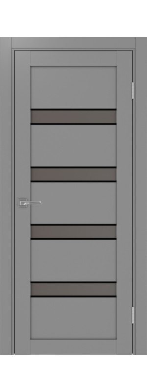 Межкомнатная дверь Турин 505AПCSB.12.40  Серый Бронза матовое 400x2000 мм