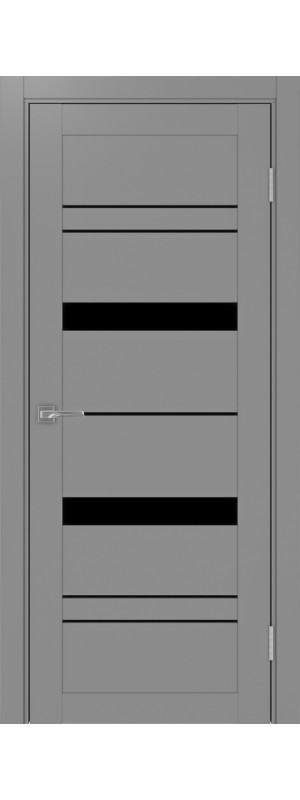 Межкомнатная дверь Турин 562.12.40  Серый LACчерный 400x2000 мм