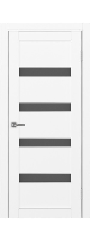 Межкомнатная дверь Турин 505AПCSC.12.40  Белый снежный Графит матовое 400x2000 мм