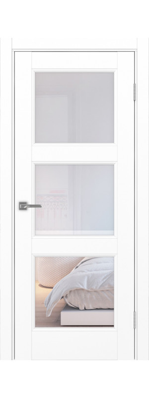Межкомнатная дверь Турин Neo 530.222.80  Белый снежный Прозрачное 800x2000 мм