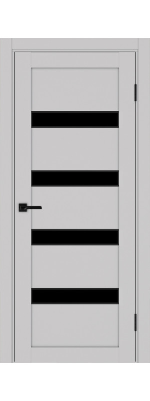 Межкомнатная дверь Турин 505AПC молдинг SB.12.70  Пепельный LACчерный 700x2000 мм