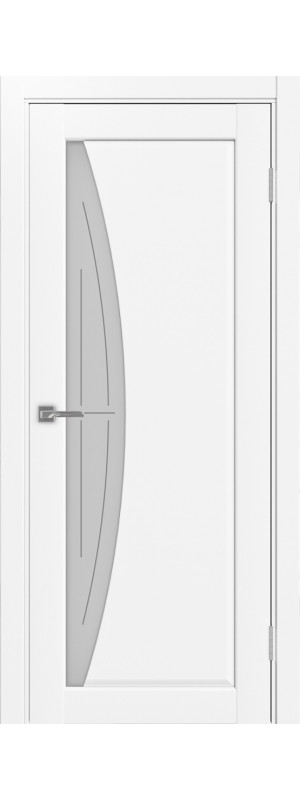 Межкомнатная дверь Сицилия 722.21.80  Белый снежный Стекло Линии 800x2000 мм