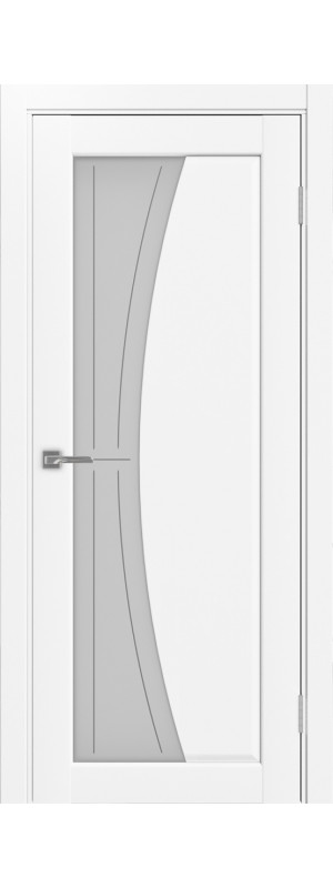 Межкомнатная дверь Сицилия 721.21.70  Белый снежный Стекло Линии 700x2000 мм