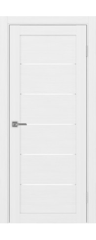 Межкомнатная дверь - Турин_506.12 ЭКО-шпон Белый лёд. Размер: 35*200