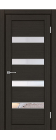 Межкомнатная дверь - Турин_505AПCSC.12 ЭКО-шпон Венге FL. Размер: 30*200