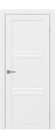 Межкомнатная дверь - Турин_553.12 ЭКО-шпон Белый лёд. Размер: 45*200
