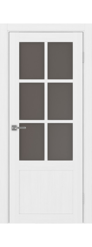 Межкомнатная дверь - Турин_541ПФ.2221 ЭКО-шпон Белый лёд. Размер: 90*200