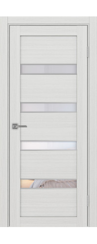 Межкомнатная дверь - Турин_505AПCSC.12 ЭКО-шпон Ясень серебристый. Размер: 30*200