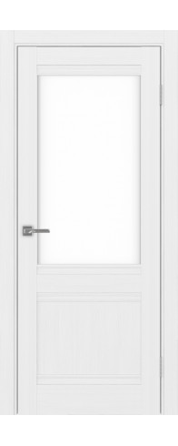 Межкомнатная дверь - Турин_502U.21 ЭКО-шпон Белый лёд. Размер: 35*200