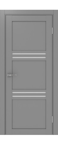 Межкомнатная дверь - Турин_553.12 ЭКО-шпон Серый. Размер: 40*200