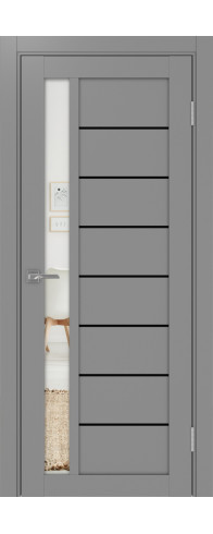 Межкомнатная дверь - Турин_554АППSB.21 ЭКО-шпон Серый. Размер: 70*200