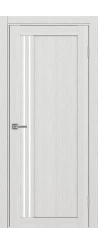Межкомнатная дверь - Турин_555.21 ЭКО-шпон Ясень серебристый. Размер: 45*200