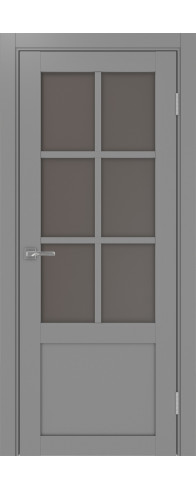 Межкомнатная дверь - Турин_541ПФ.2221 ЭКО-шпон Серый. Размер: 70*200