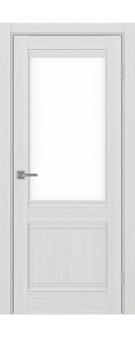 Межкомнатная дверь - Турин_502U.21 ЭКО-шпон Ясень серебристый. Размер: 45*200