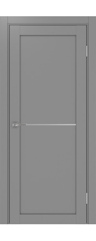 Межкомнатная дверь - Турин_502АПП молдинг SC.11 ЭКО-шпон Серый. Размер: 35*200